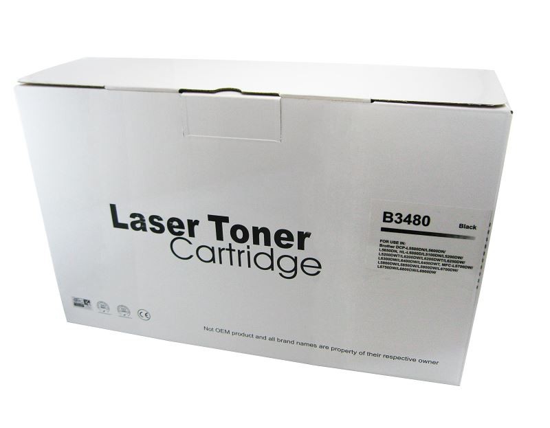 Toner compatibil TN3480 negru pentru Brother